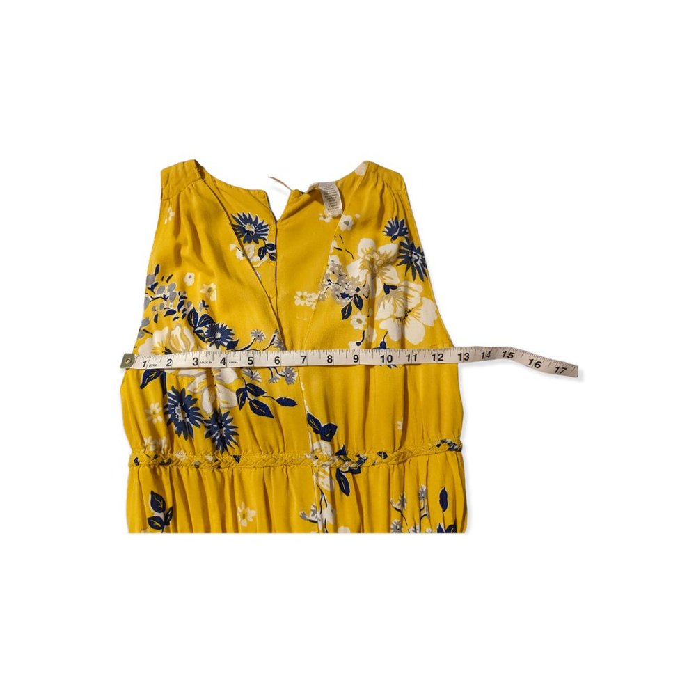 Japna Yellow a & Blue Maxi Dress Size Small - Picture 14 of 14